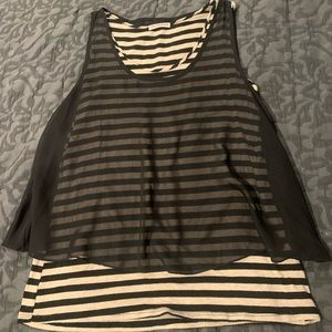 Cute tank with overlay